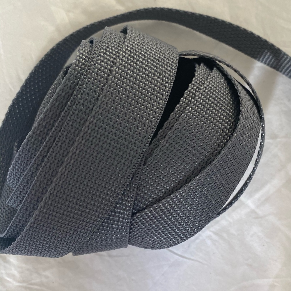 🎉3 for $30🎉 5m of gray webbing strap - 1 inch width